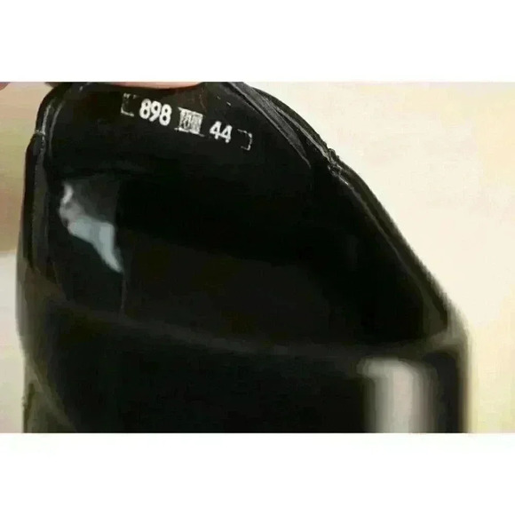 Gatsby Quilted Derby Oxford Sneakers Black Faux Leather Lace Up Shoes Men's 10 - Picture 9 of 9